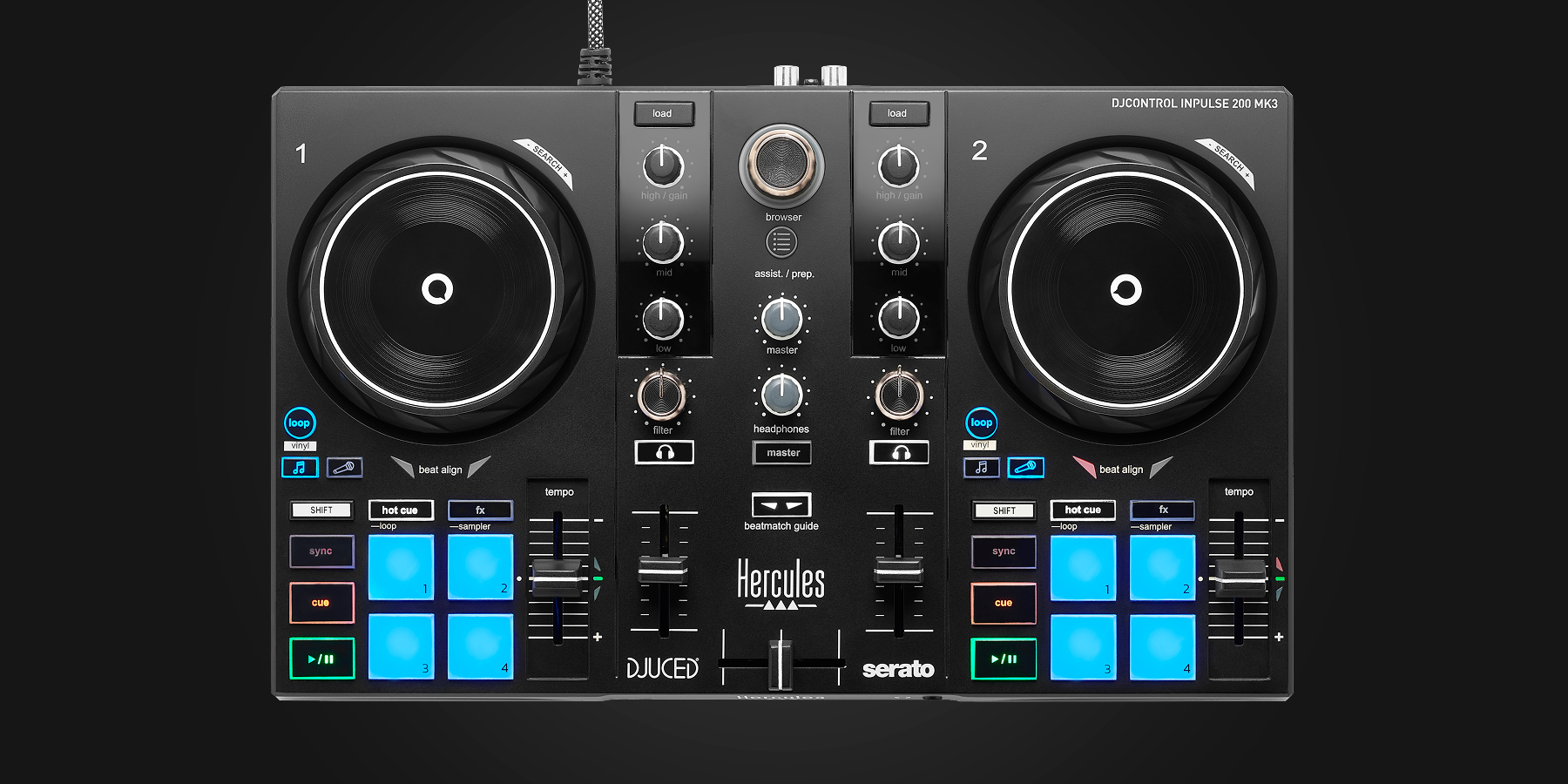Hercules DJControl Inpulse 200 MK3 - Serato DJ Hardware
