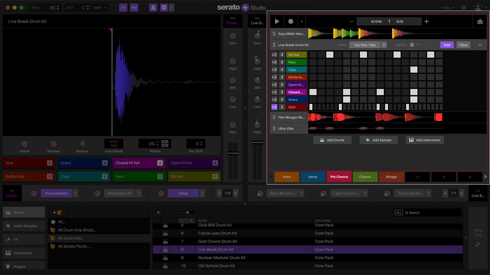 Add a dusty drum beat