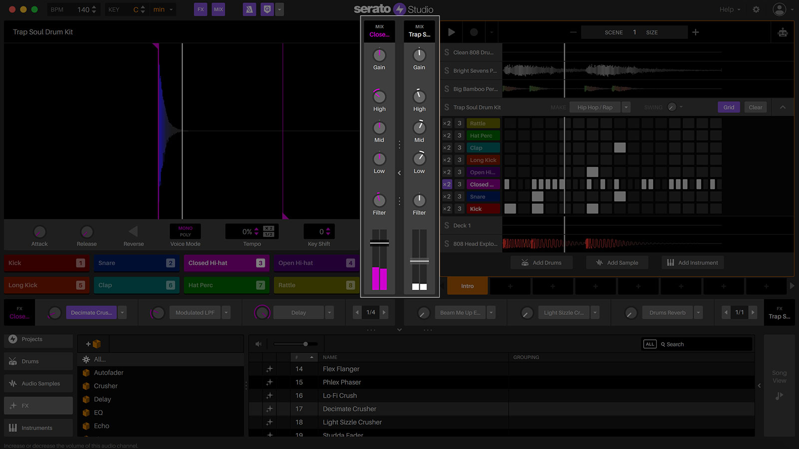 The mix down