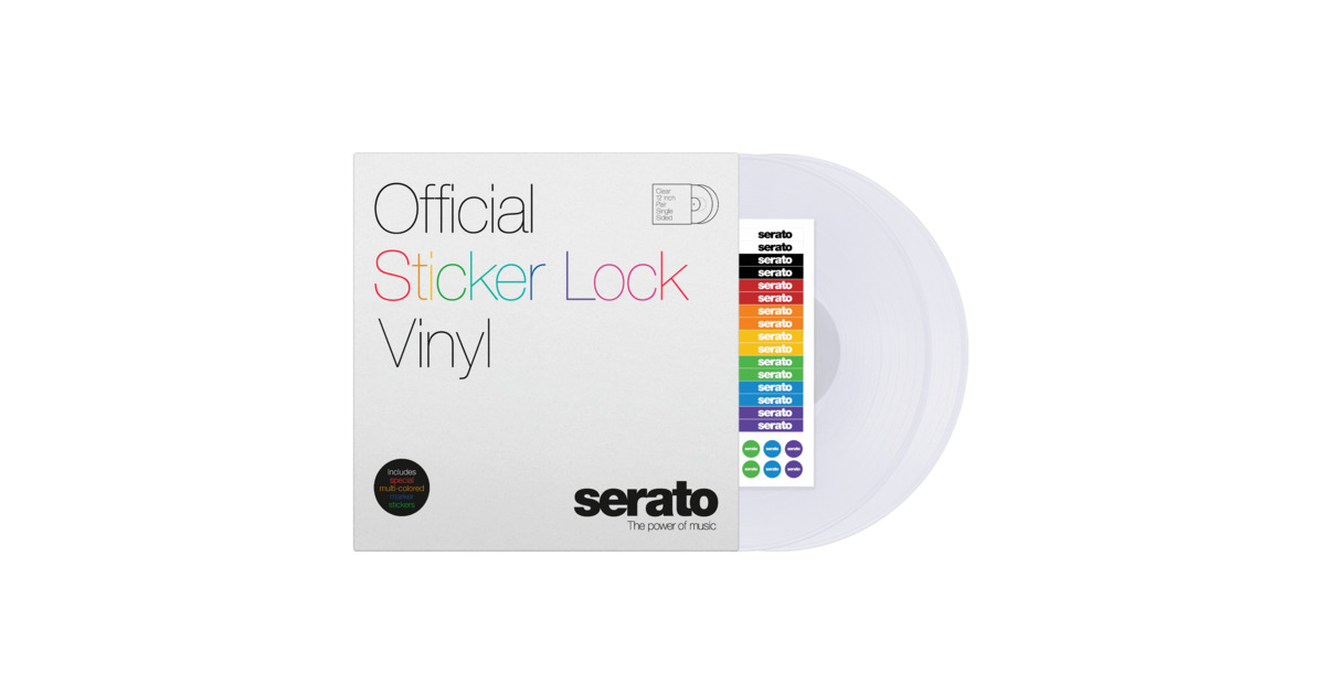 12" Serato Sticker Lock Vinyl (Pair) Vinyl & Merch